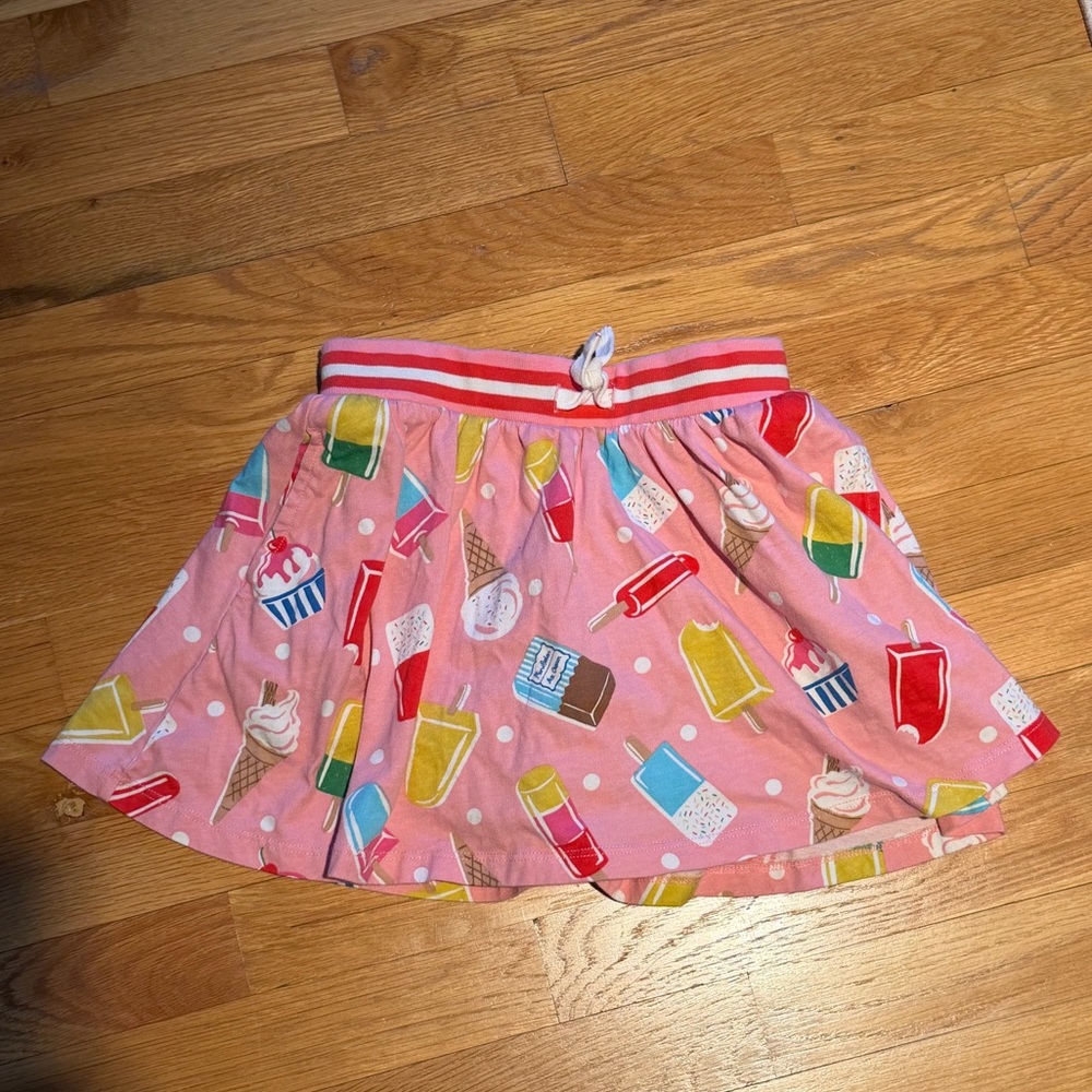 Boden Pink and Red Ice Cream Waistband Skirt